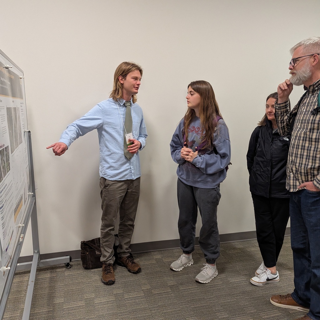 Isaac Young presents at Spring Undergraduate Research Festival