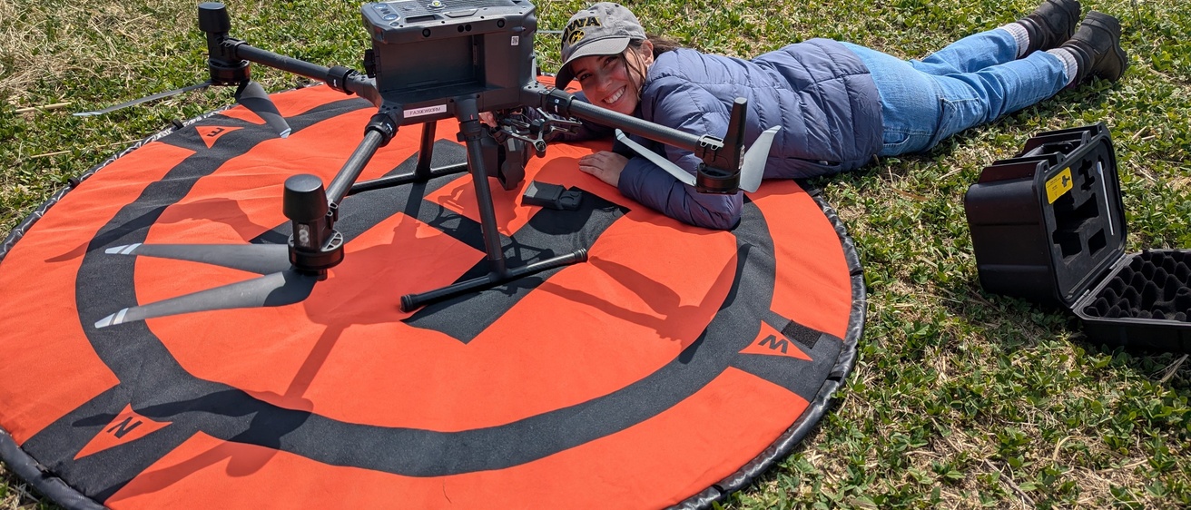 Jalissa Pirro lies by drone