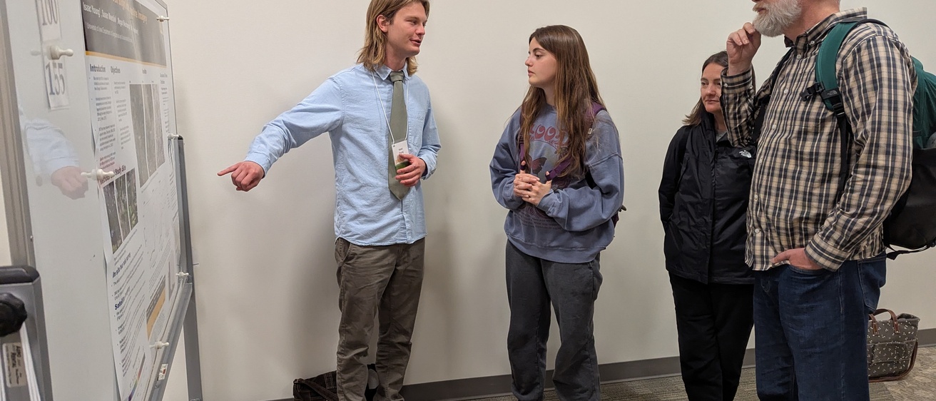 Isaac Young presents at Spring Undergraduate Research Festival
