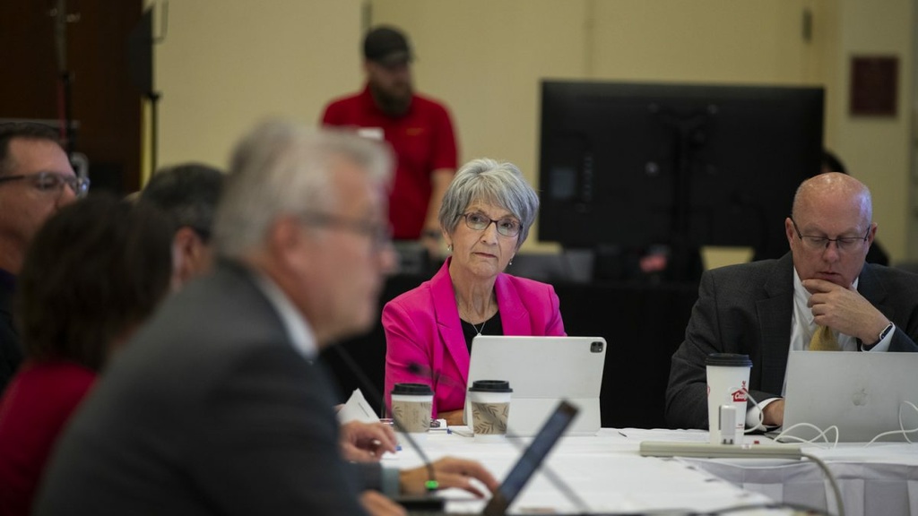 Board of regents president Sherry Bates 