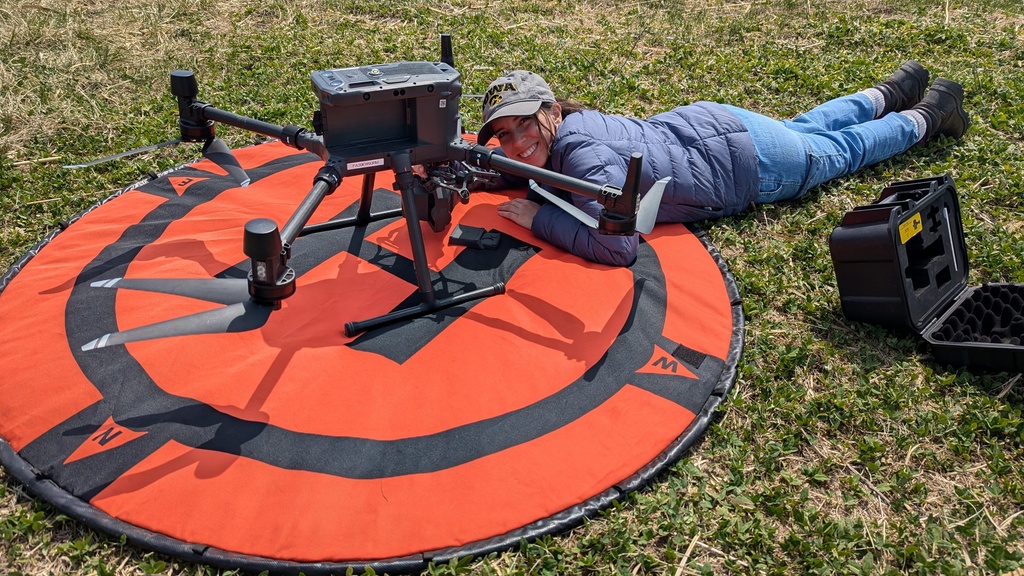 Jalissa Pirro lies by drone