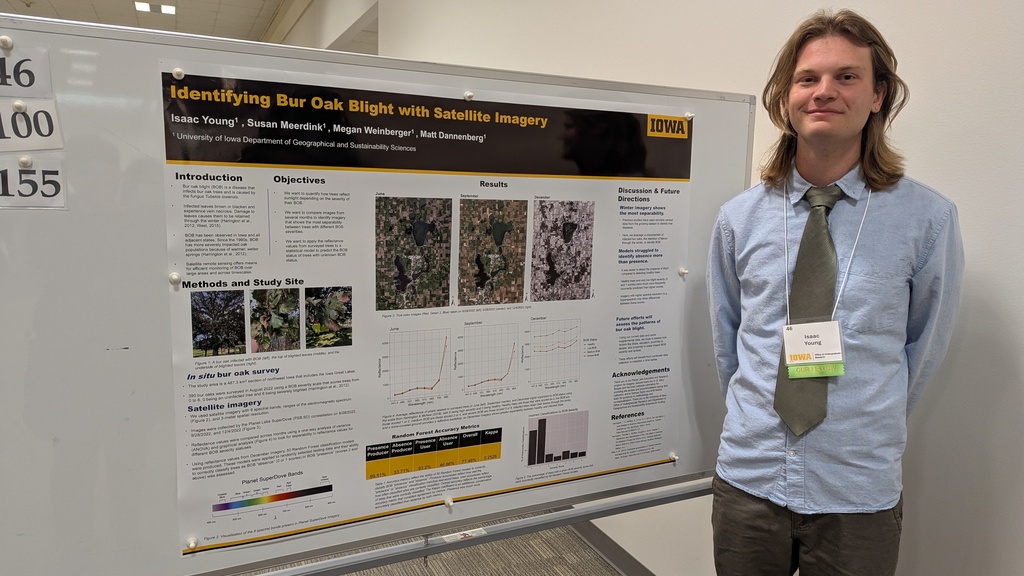 Isaac Young presents at Spring Undergraduate Research Festival