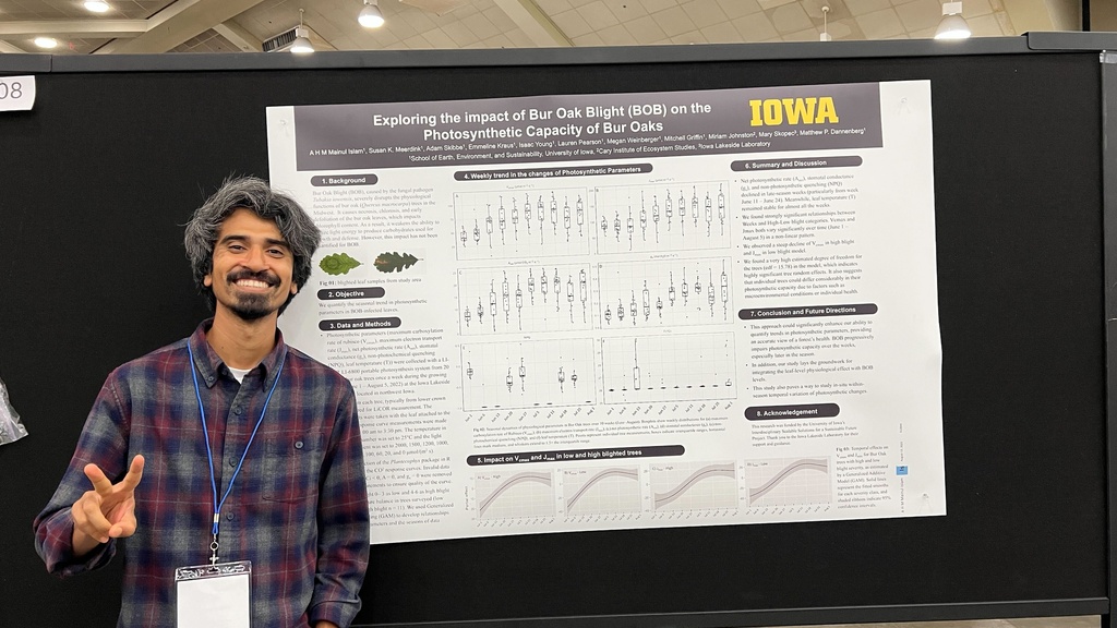 Mainul at ESA with poster